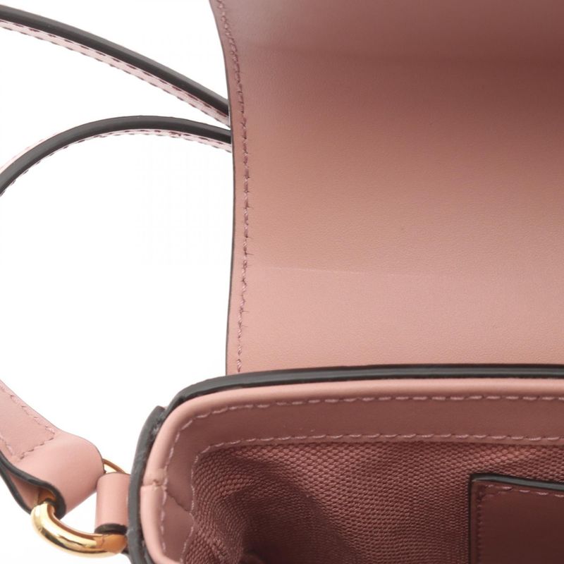 Gucci Shoulder Bag GG Super Mini Pink Leather