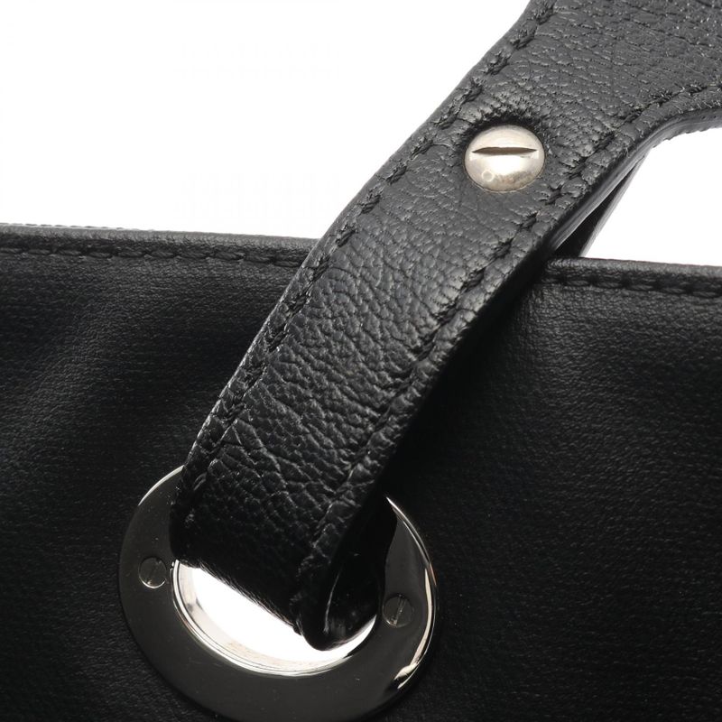 Chanel Tote Paris Biarritz GM Black Canvas Leather