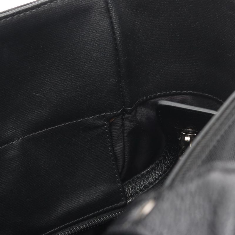 Chanel Tote Paris Biarritz GM Black Canvas Leather