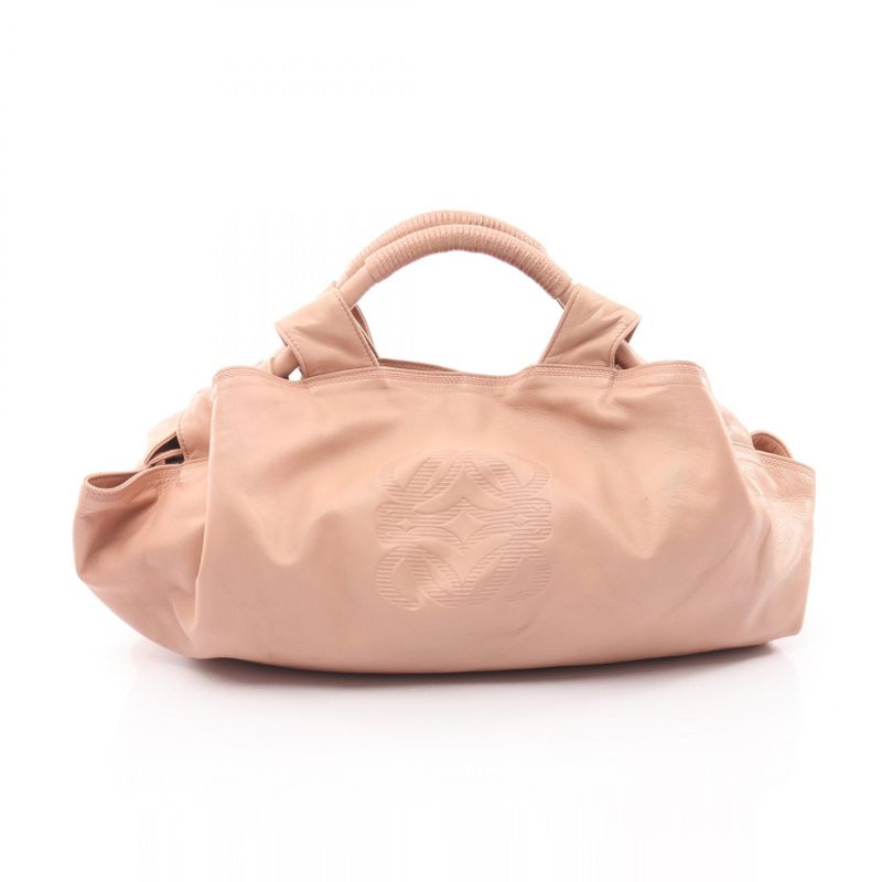 Loewe Handbag Nappa Aire Pink Beige Leather