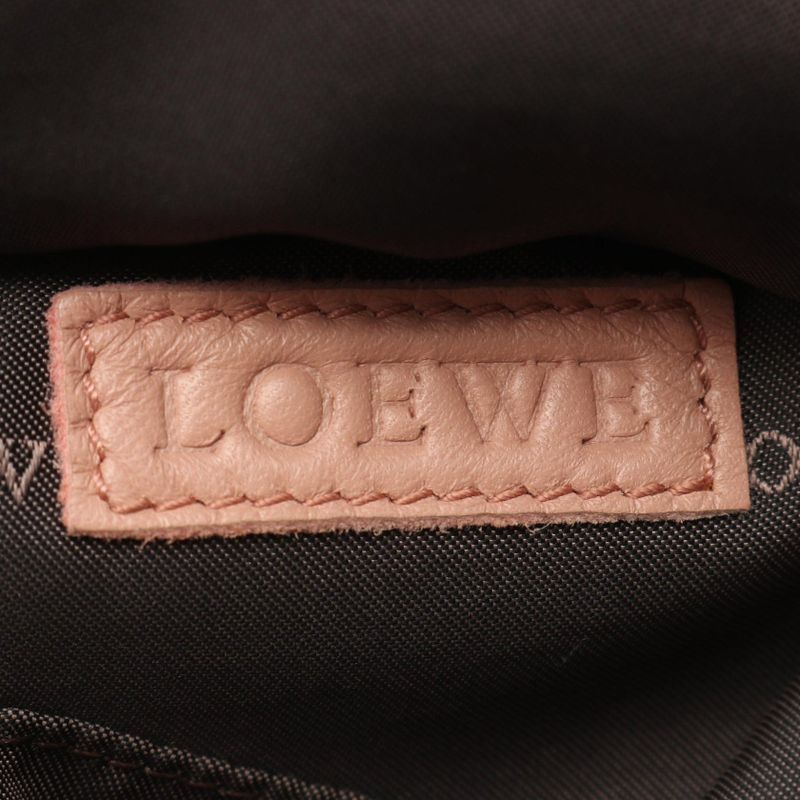 Loewe Handbag Nappa Aire Pink Beige Leather
