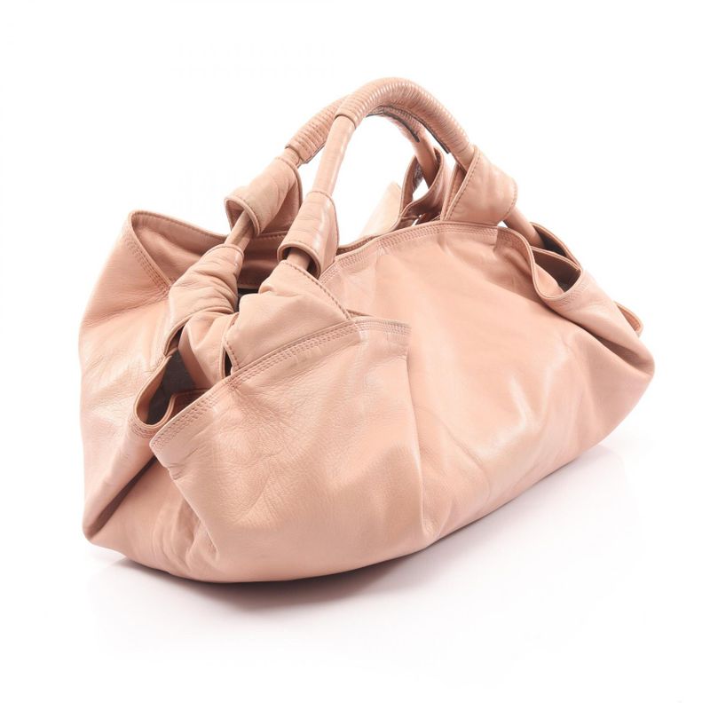 Loewe Handbag Nappa Aire Pink Beige Leather