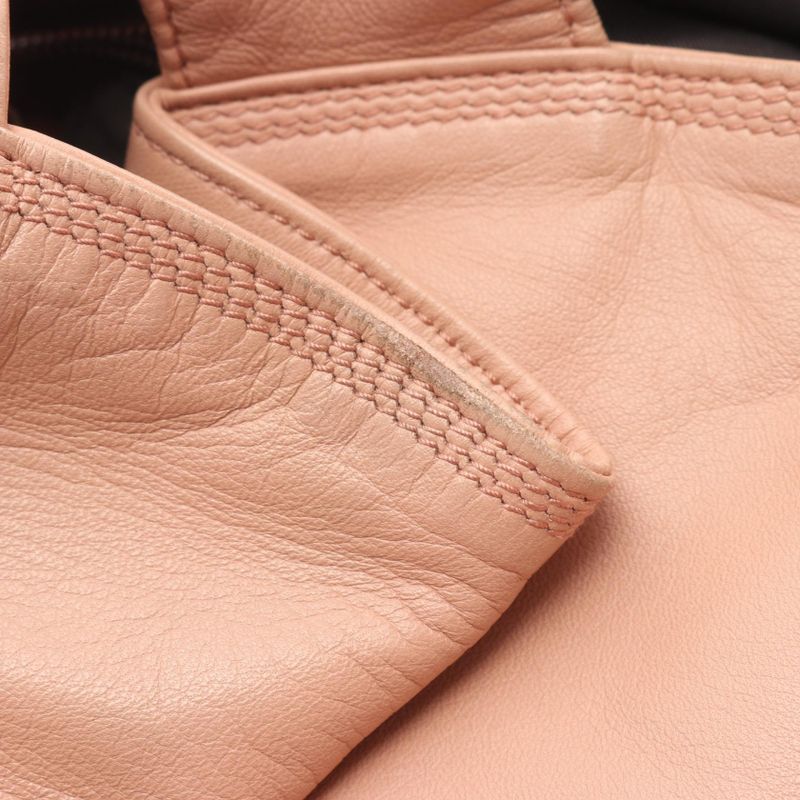 Loewe Handbag Nappa Aire Pink Beige Leather