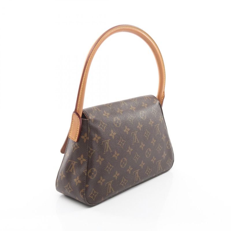 Louis Vuitton Handbag Mini Looping Canvas Leather