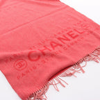 Chanel Shawl Cashmere Red