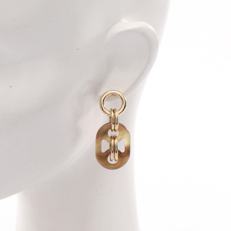 Hermes Earrings Eurydice PM Gold Gray