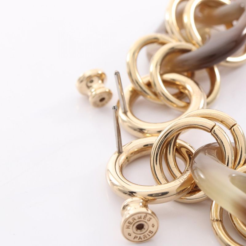 Hermes Earrings Eurydice PM Gold Gray
