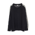 Dior Knit Cotton Silk Sweater Navy Beige
