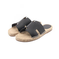 Hermes Sandals Antigua Leather Beige Black