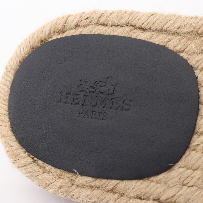 Hermes Sandals Antigua Beige Navy