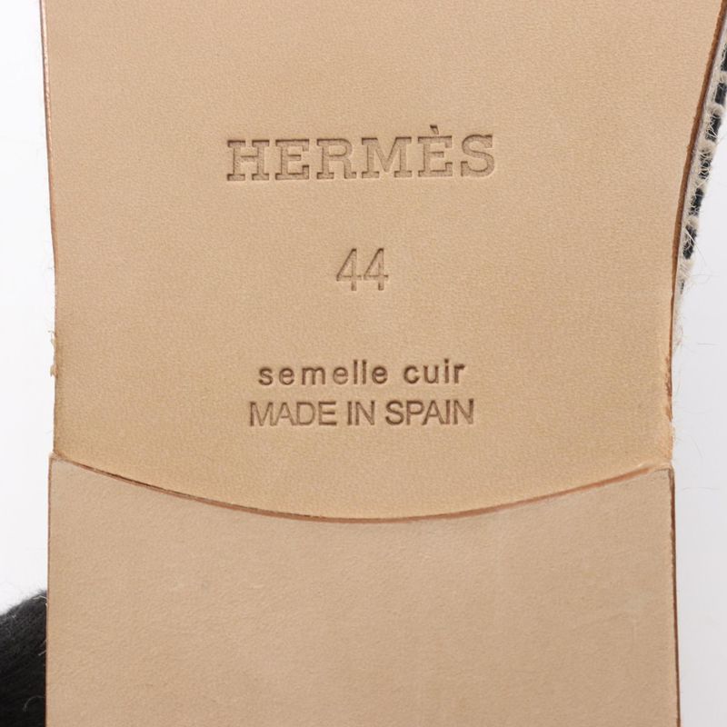 Hermes Sandals Antigua Beige Navy