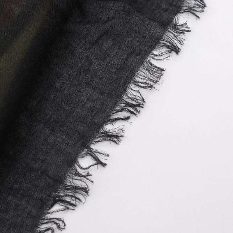 Dolce & Gabbana Shawl Cashmere Black Multicolor