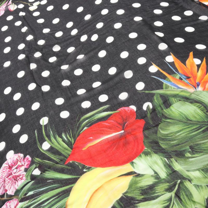 Dolce & Gabbana Shawl Cashmere Black Multicolor