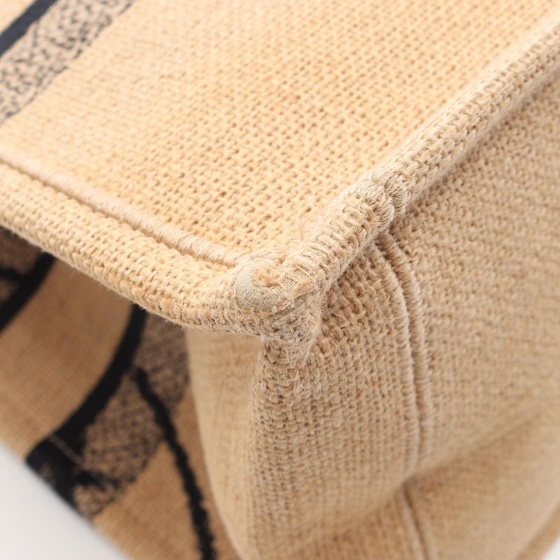 Dior Tote Book Natural Black Beige Multicolor