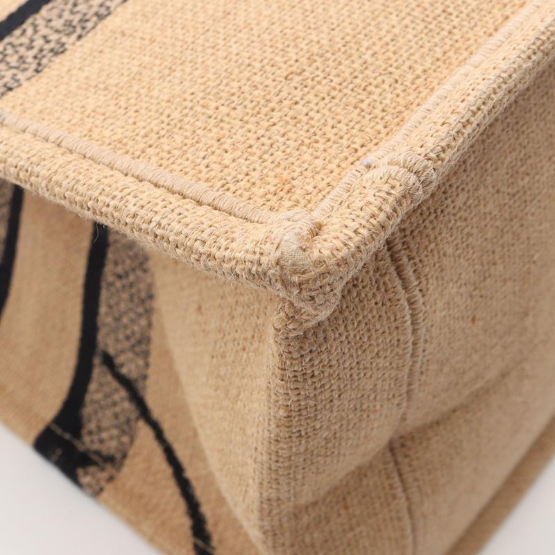 Dior Tote Book Natural Black Beige Multicolor