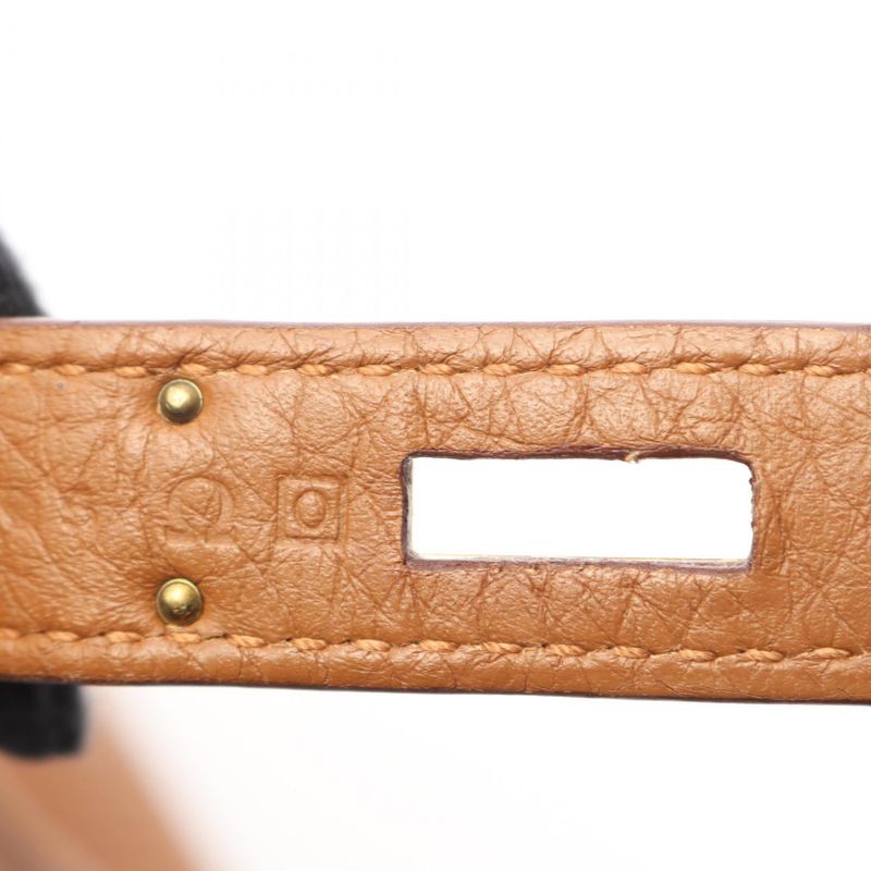 Hermes Handbag Birkin 30 Gold Maronde Indy Fishel Ficel Beige Brown