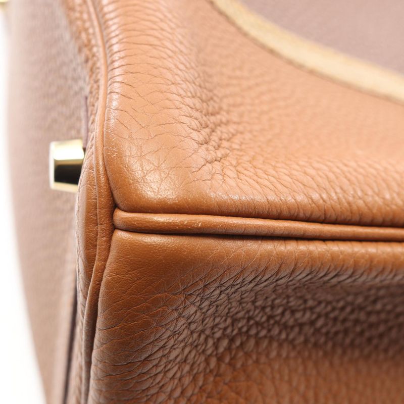 Hermes Handbag Birkin 30 Gold Maronde Indy Fishel Ficel Beige Brown