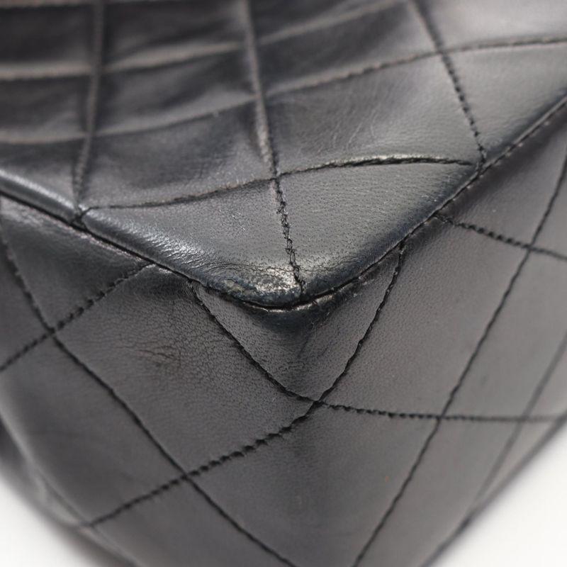 Chanel Shoulder Bag Mini Quilted 20 Black Lambskin