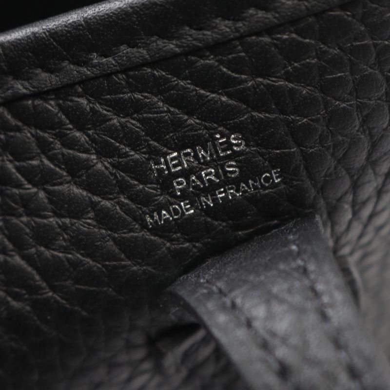 Hermes Shoulder Bag Evelyne TPM Amazon Black Leather TPM