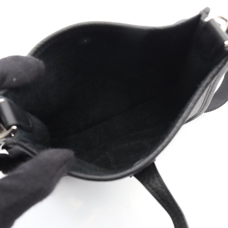 Hermes Shoulder Bag Evelyne TPM Amazon Black Leather TPM