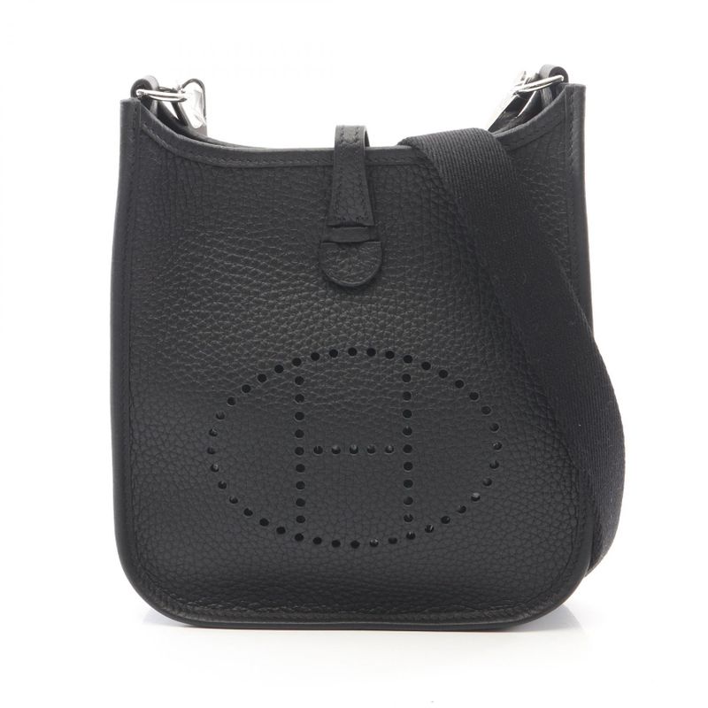 Hermes Shoulder Bag Evelyne TPM Amazon Black Leather TPM