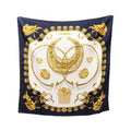 Hermes Scarf Carre 90 les Cavaliers D'Or Silk