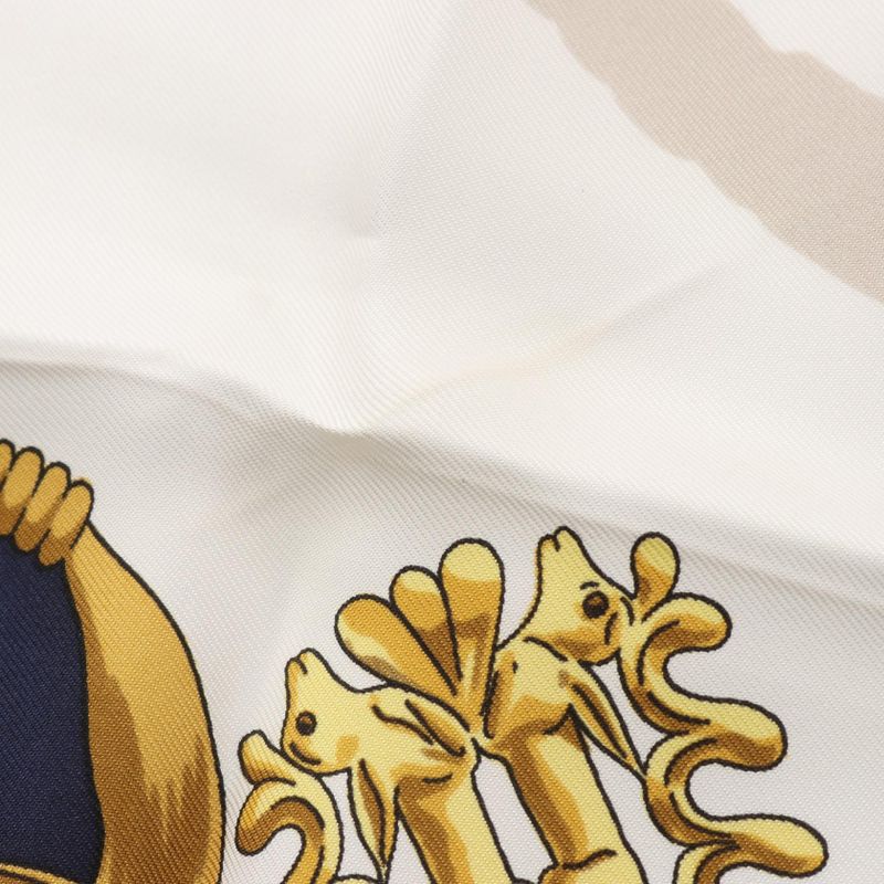 Hermes Scarf Carre 90 les Cavaliers D'Or Silk