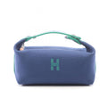 Hermes Handbag Brid-a-brac PM Blue Marine Canvas Bric-a-Brac Marine Green