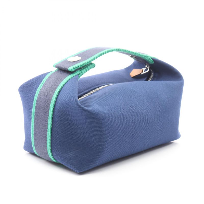 Hermes Handbag Brid-a-brac PM Blue Marine Canvas Bric-a-Brac Marine Green