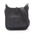 Hermes Shoulder Bag Evelyne TPM Amazon Canvas Leather TPM Canvas Navy