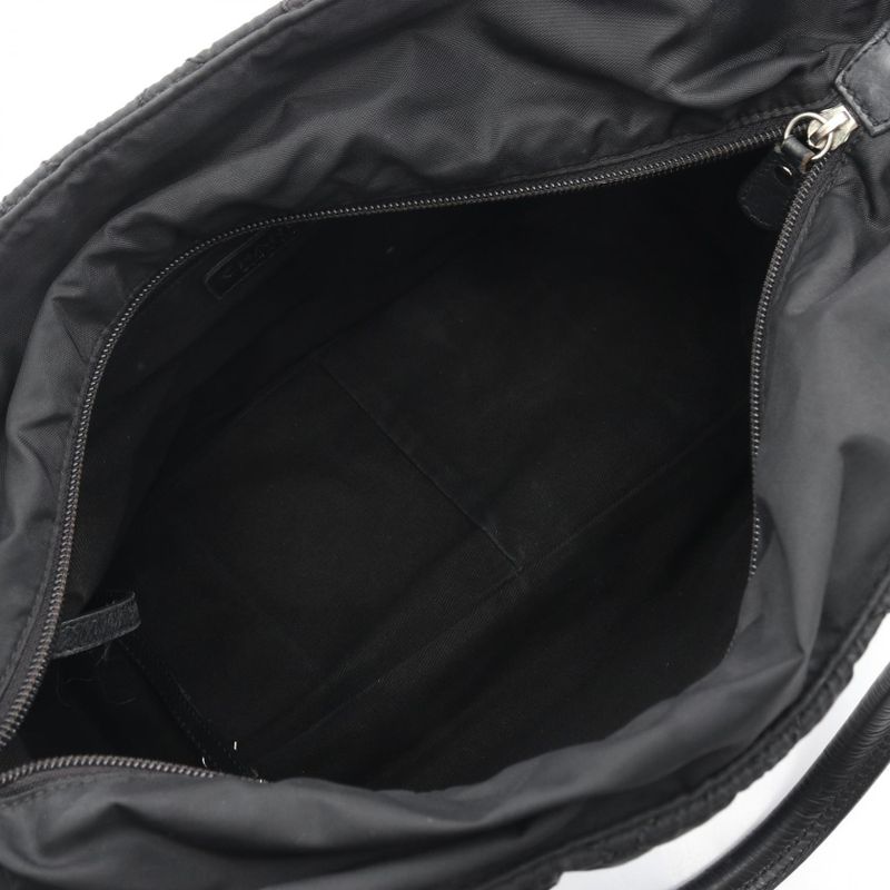 Chanel Tote Paris New York Klein Black Nylon Leather