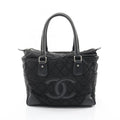 Chanel Tote Paris New York Klein Black Nylon Leather