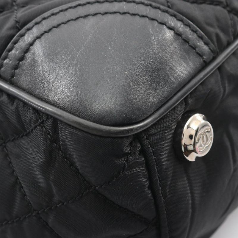 Chanel Tote Paris New York Klein Black Nylon Leather