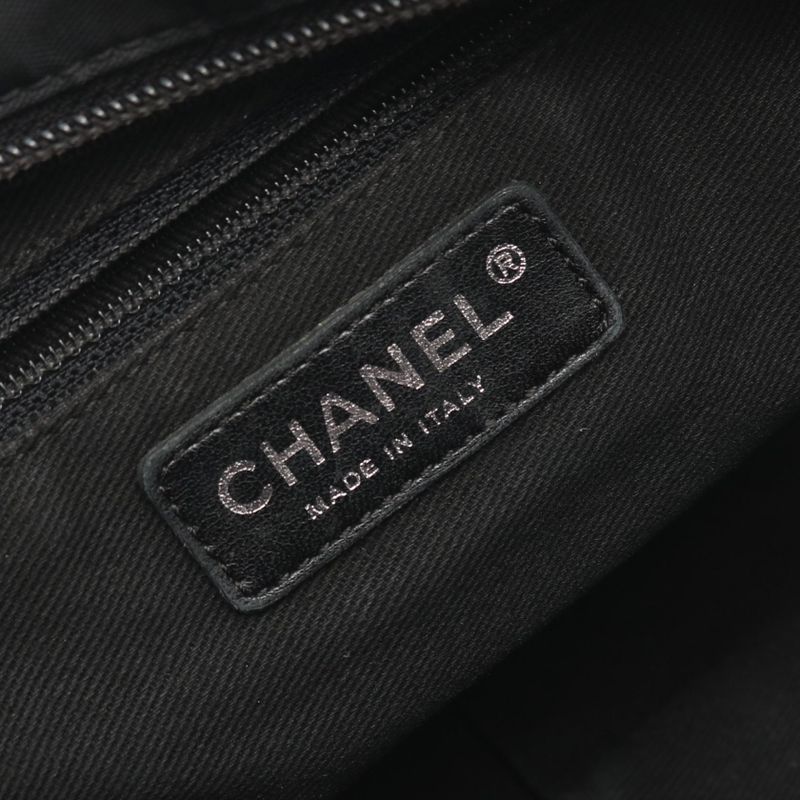 Chanel Tote Paris New York Klein Black Nylon Leather
