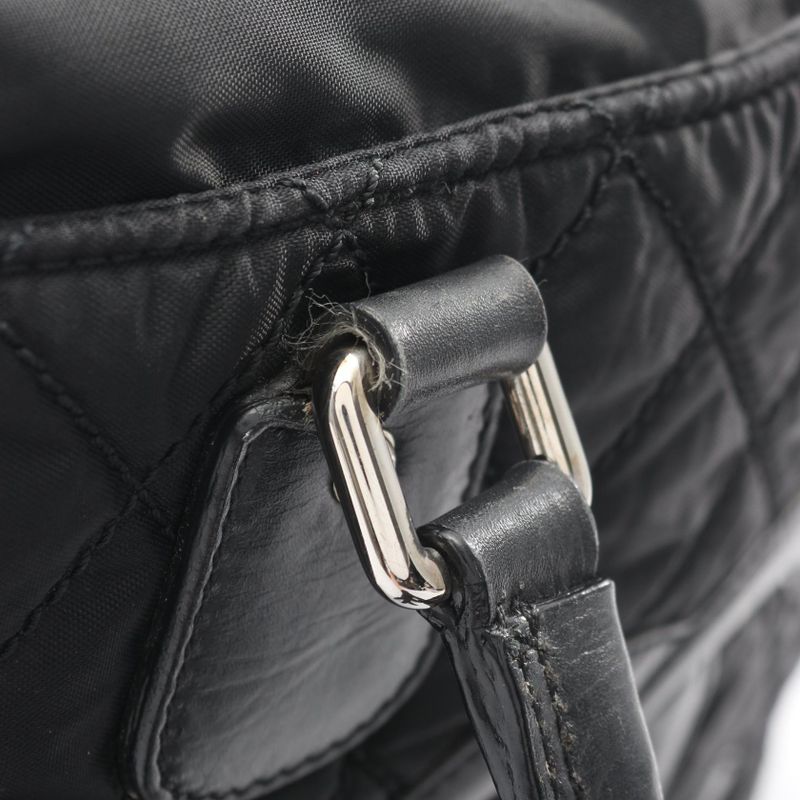 Chanel Tote Paris New York Klein Black Nylon Leather