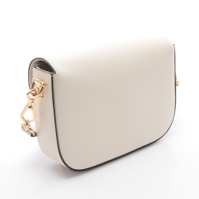 Gucci Shoulder Bag Adidas Horsebit White Black Leather