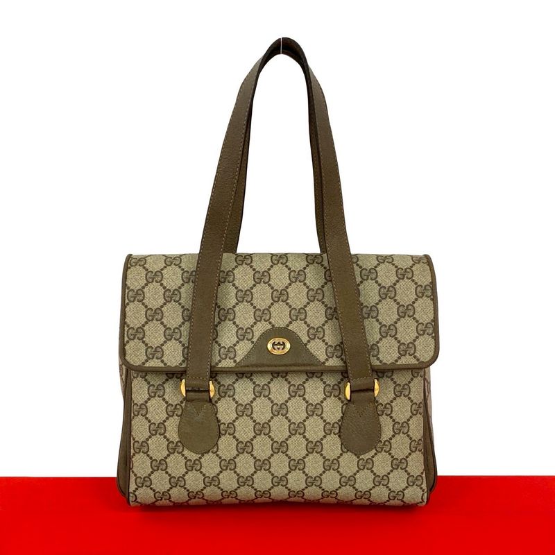 Gucci Vintage GG Logo Pattern Leather