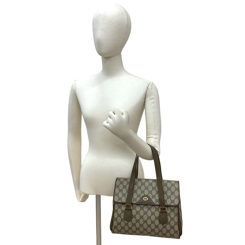 Gucci Vintage GG Logo Pattern Leather