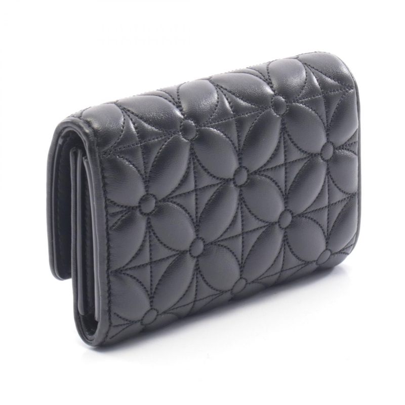 Louis Vuitton Trifold Wallet Portefeuille Capucines Compact Flower Quilted