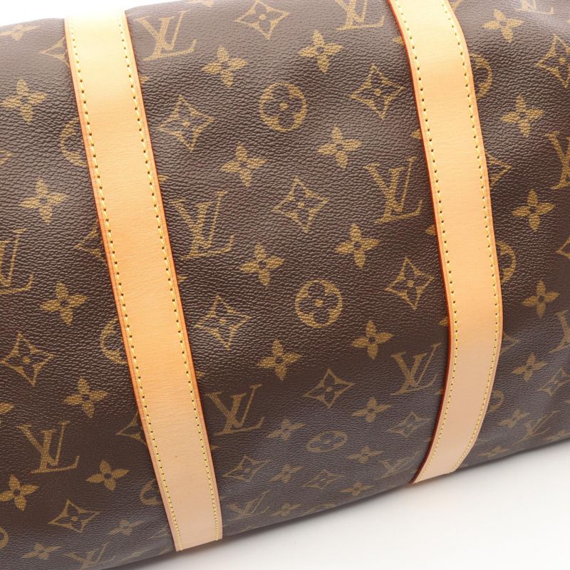 Louis Vuitton Boston Bag Keepall Bandouliere 50 Canvas Leather