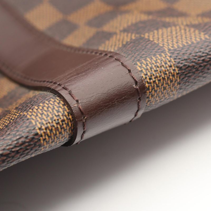 Louis Vuitton Boston Bag Keepall 50 Canvas Leather Ebene Brown