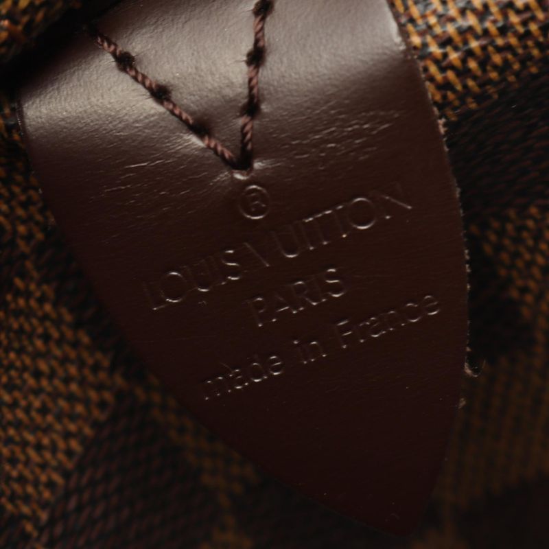 Louis Vuitton Boston Bag Keepall 50 Canvas Leather Ebene Brown