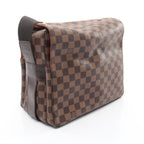 Louis Vuitton Shoulder Bag Naviglio Canvas Leather Ebene Brown
