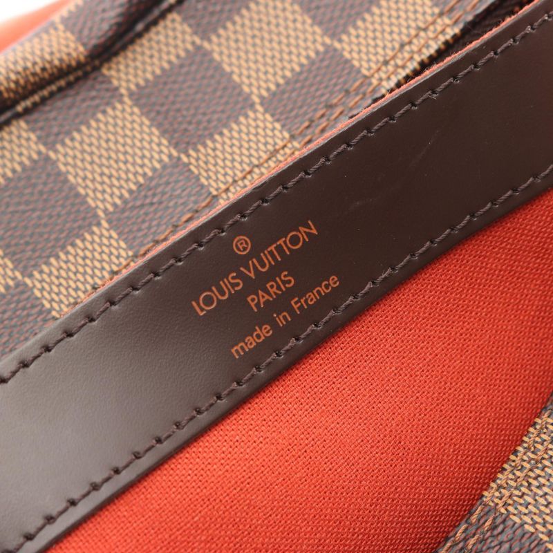 Louis Vuitton Shoulder Bag Naviglio Canvas Leather Ebene Brown