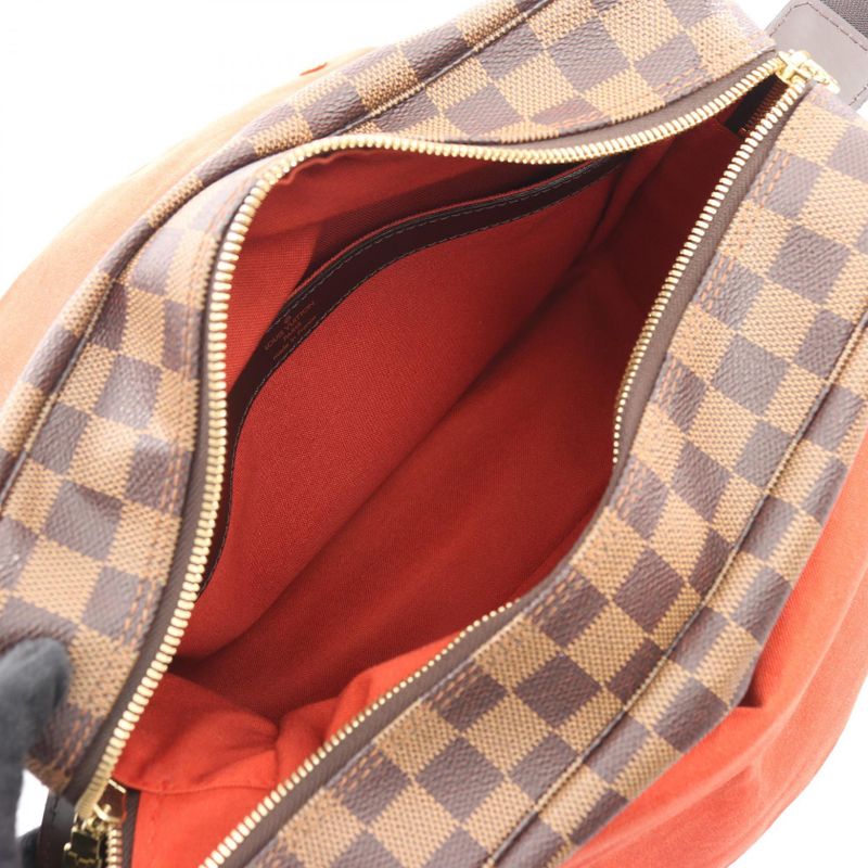 Louis Vuitton Shoulder Bag Naviglio Canvas Leather Ebene Brown
