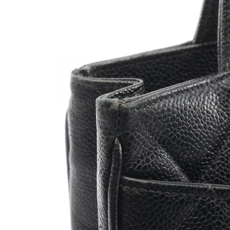 Chanel Tote Quilted Black Leather
