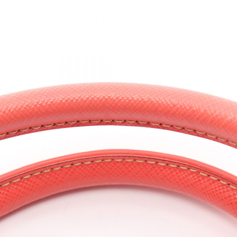 Prada Handbag Coral Orange Saffiano Leather Galleria