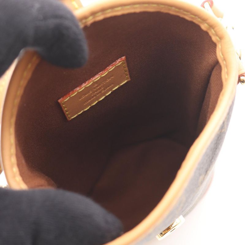 Louis Vuitton Shoulder Bag Fold Me Pouch Canvas Leather