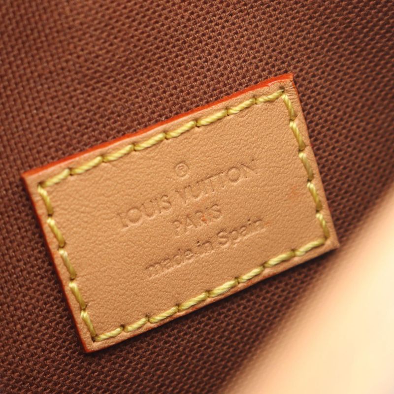 Louis Vuitton Shoulder Bag Fold Me Pouch Canvas Leather