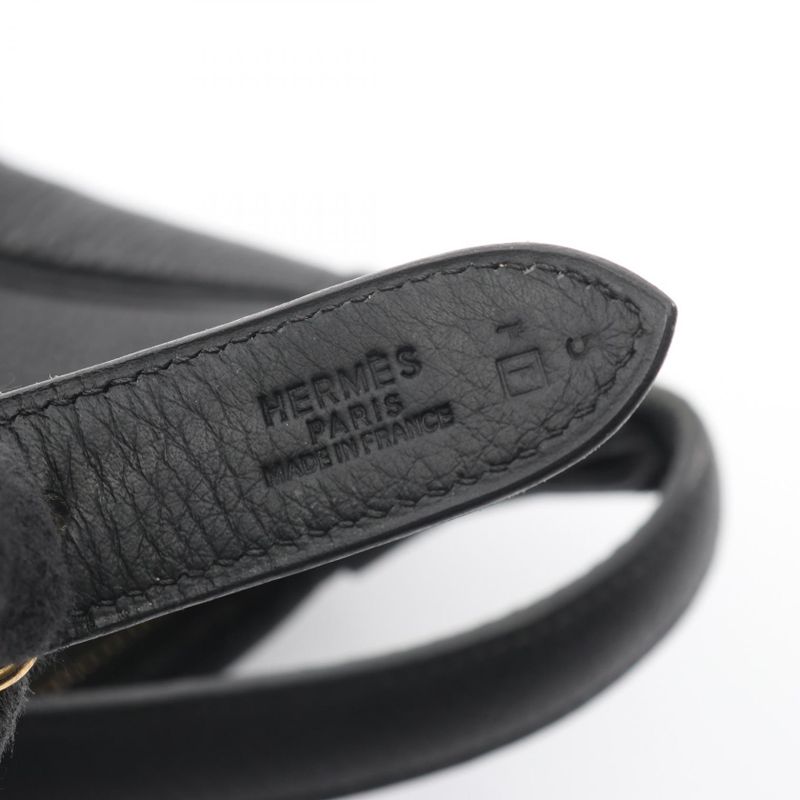 Hermes Shoulder Bag Trim 31 Black Leather